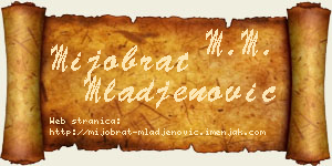 Mijobrat Mlađenović vizit kartica